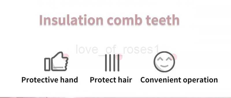 Dual-use Negative Ion Hair Straightning Comb Curly Straight Three-in-one Fashion Electric Hair Comb Hair Straight CombM240709