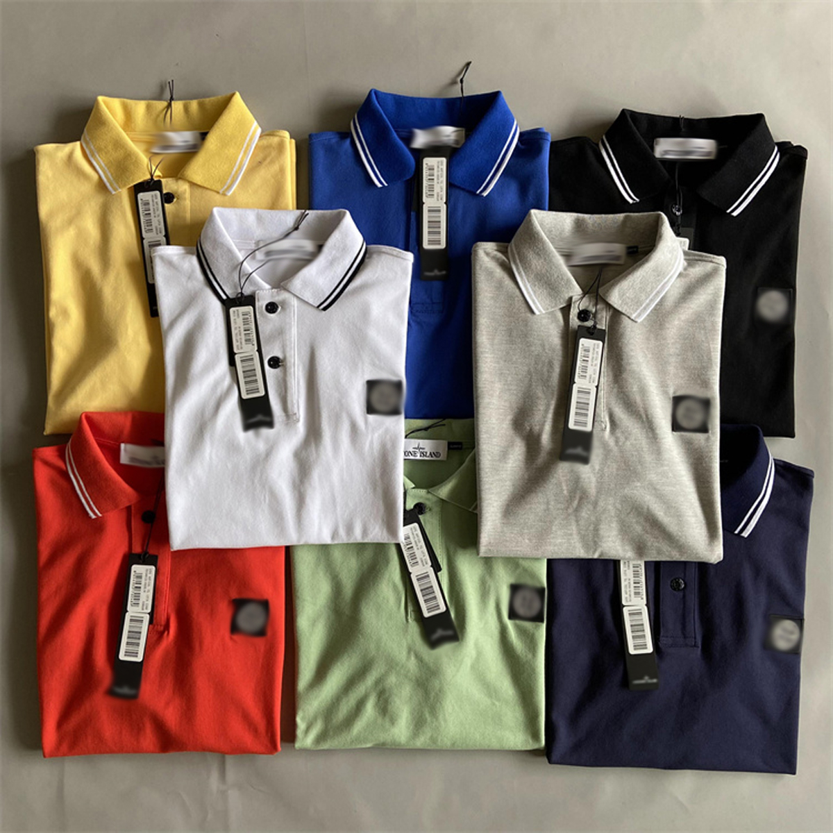 Men's Polos Fashion Classic Compass Polos Tee ST Casual Cotton Men's T-shirts with Turndown Collar for Outdoor Activities Asian Size M-3XL Tees 8 Colors