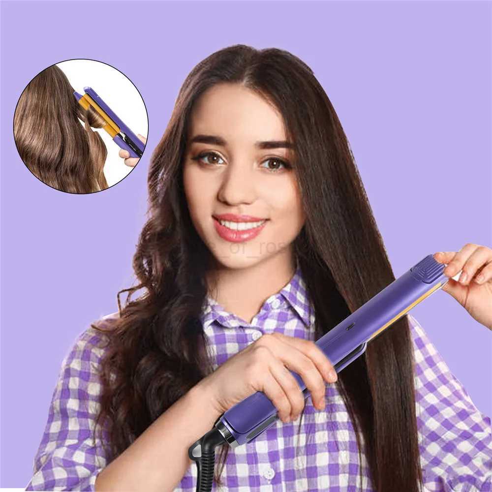 Multifunction Curved Plate Curling Irons Tourmaline Ceramic Hair Straightener Curler 240 Salon Hair Waves Waver 110-240VZ240709