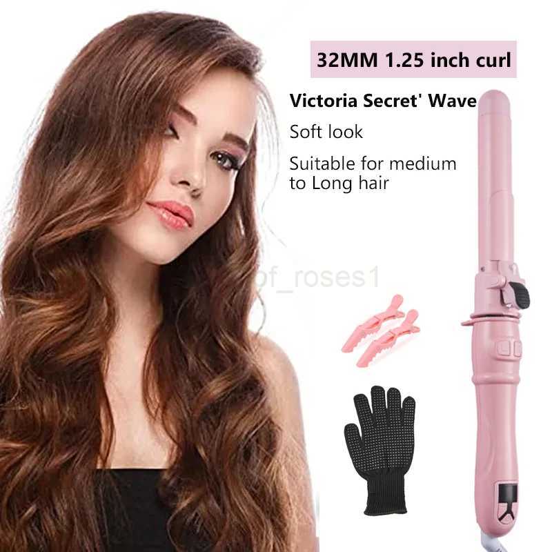 2024 Best Fully Automatic Rotating Curling Irons 25/28/32mm Curling Rod Hair Roller Curls Wand Waver Professional Styling ToolsM240709