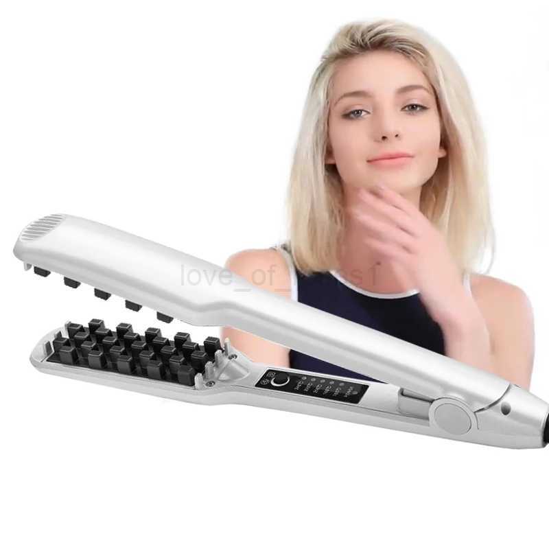 Professional Volumizing Ceramic Hair Iron For Thicker Hair Or Larger Lasting Hair Volume Fluffy Hair Straightener Crimping ToolM240709