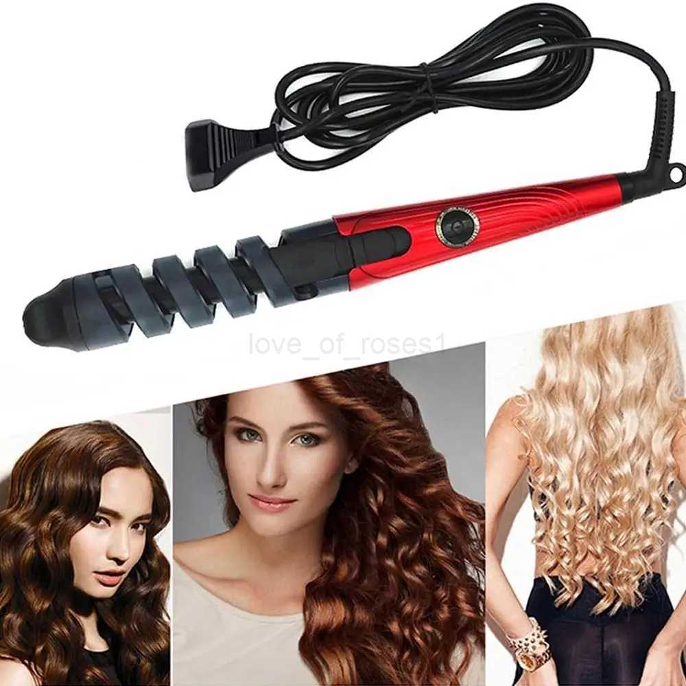 Plastic Automatic Curling Iron Portable Anti-Static Anti-scalding Spiral Hair Curler Fast Heating Curling Iron Wand WomenM240709