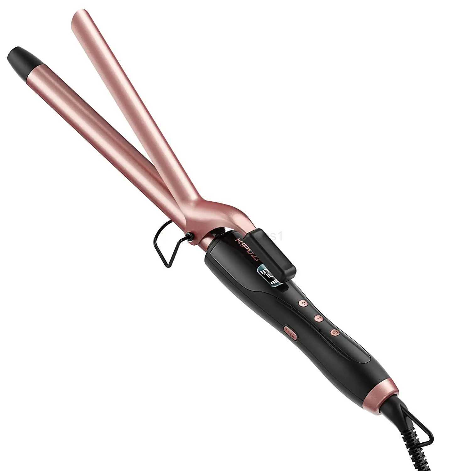 KIPOZI Professional Multifunctional Curling Iron Hair Instant Heating 60Min Auto Off Safety Tool With LCD Digital DisplayM240709