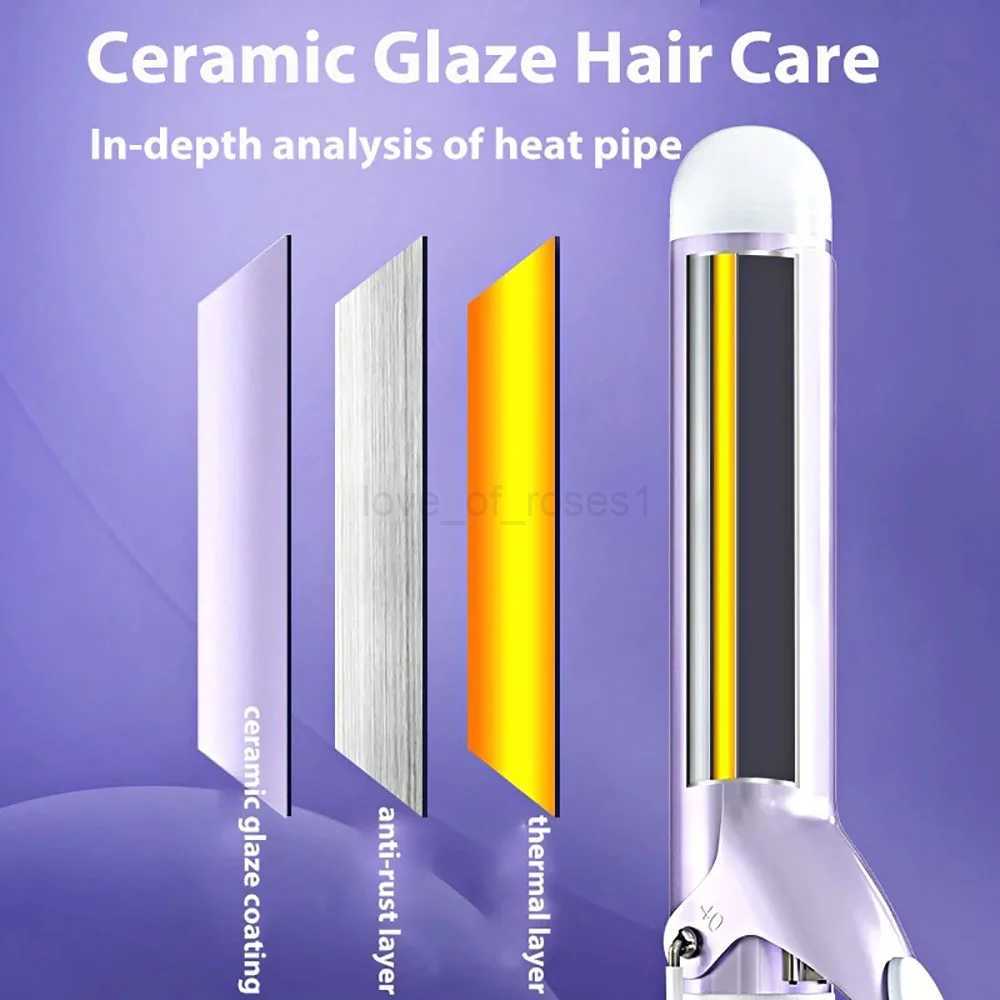 40MM Curling Iron with Tourmaline Ceramic Coating Hair Curler Wand Anti-scalding Insulated Tip Salon Curly Waver Maker GiftsM240709