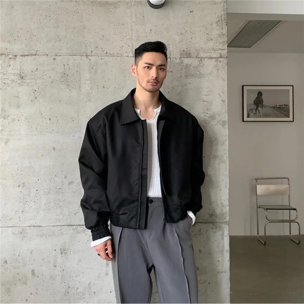 Submachine Y2K Short Men Jackets Allure Mature Male Handsome Autumn Spring Coat Casual Streetwear Cargo England Style Jackets 240703