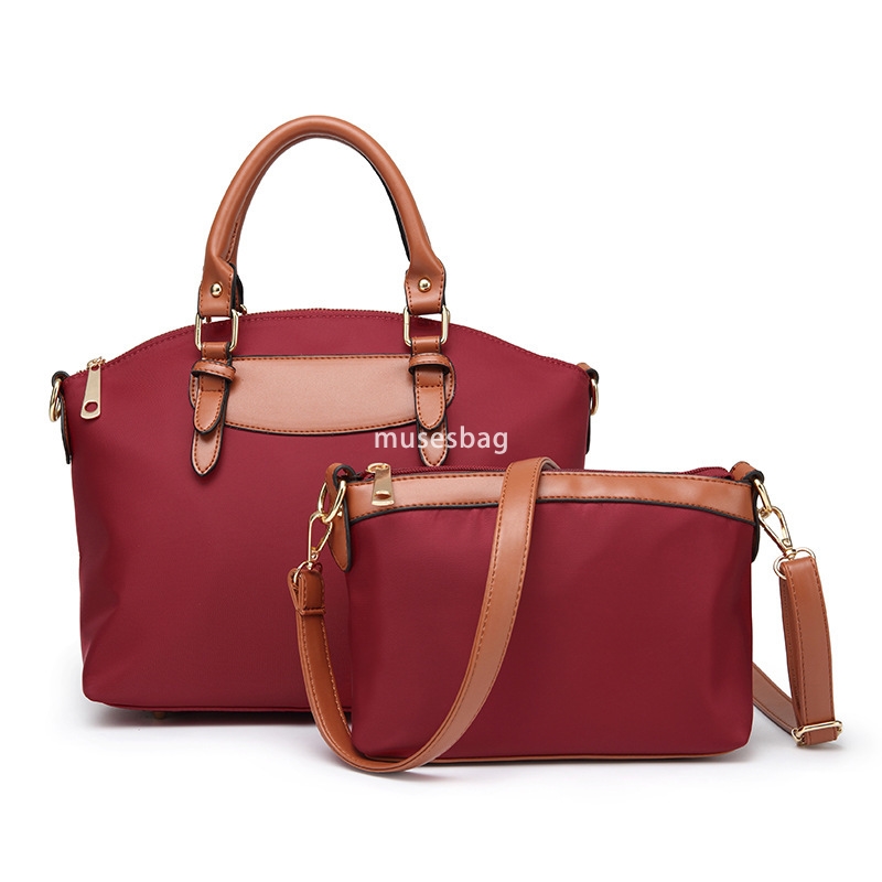 Summer New Oxford Cloth Mother Bag Handbag Korean Edition Easy to Wear Large Capacity Dumpling Bag Women's One Shoulder Cross Shoulder Bag