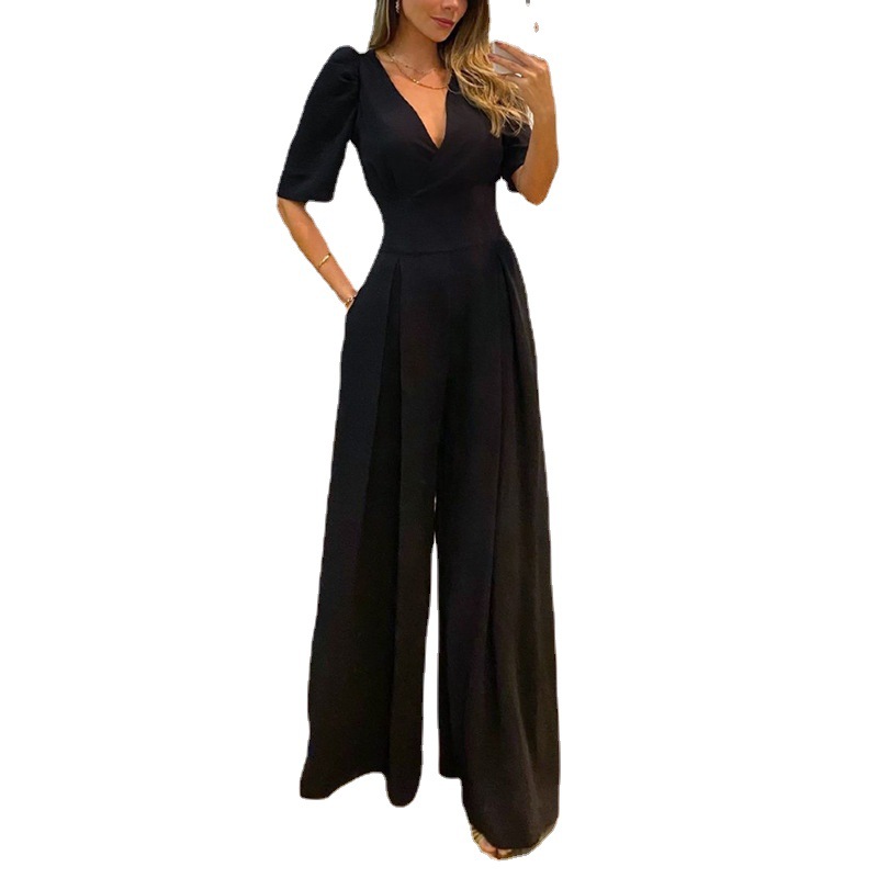 Women Elegant Long Jumpsuit Overalls Fashion Sexy Sheer Mesh Embroidery Summer Bodysuits Chiffon Party Women's Romper designer bag