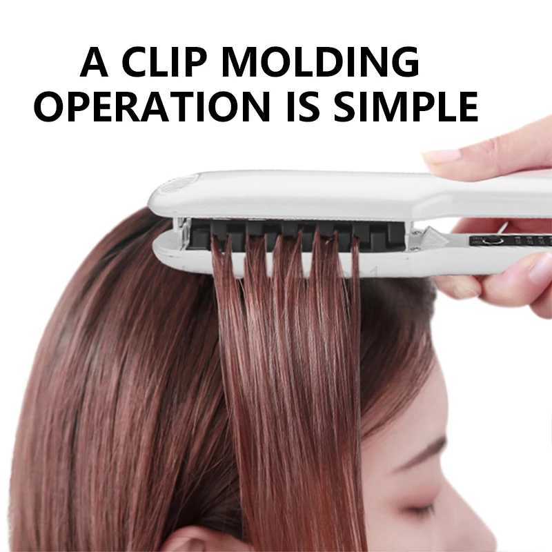 Professional Volumizing Ceramic Hair Iron For Thicker Hair Or Larger Lasting Hair Volume Fluffy Hair Straightener Crimping ToolM240709