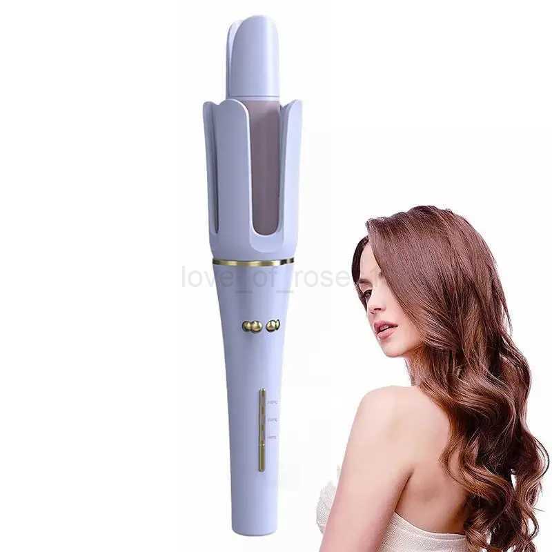 Automatic Curling Wand | Hair Wand Curler | Professional Fast Heating Auto Off 3 Temps Settings Ceramic Barrel Self Curling HairZ240709