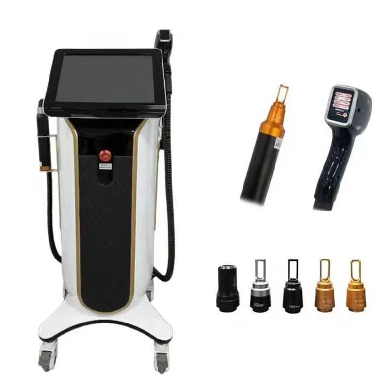 Laser Carbon Peeling 2 In 1 Q Switched Nd Yag Picossecond Tattoo Removal 808 Freezing Point Diode Laser Hair Removal Machine For Beauty Sa