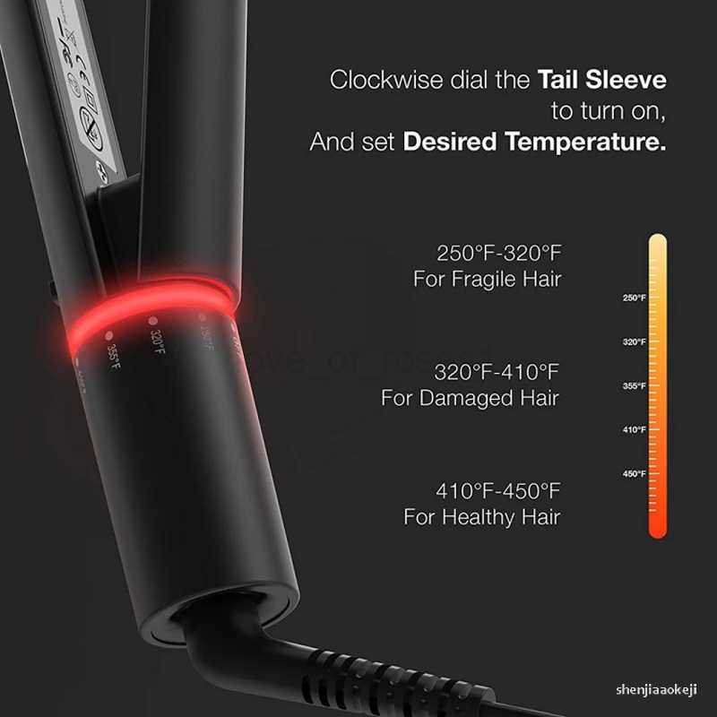 Professional hair straightener Curling Irons 2 in 1 hair Electric Hair Straightening Irons wet and dry hair style machineM240709