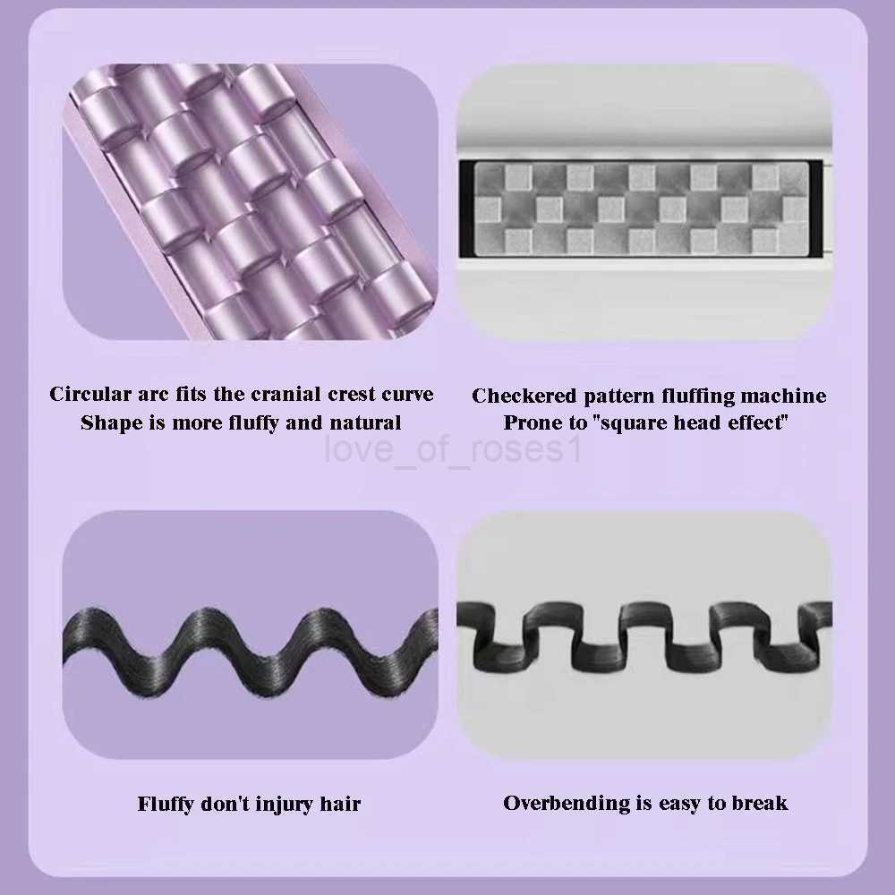 Fluffy Curling Iron Corn Beard Perm Grid Splint Electric Hair Root Negative Ion Curler Hair Styling ToolsZ240709