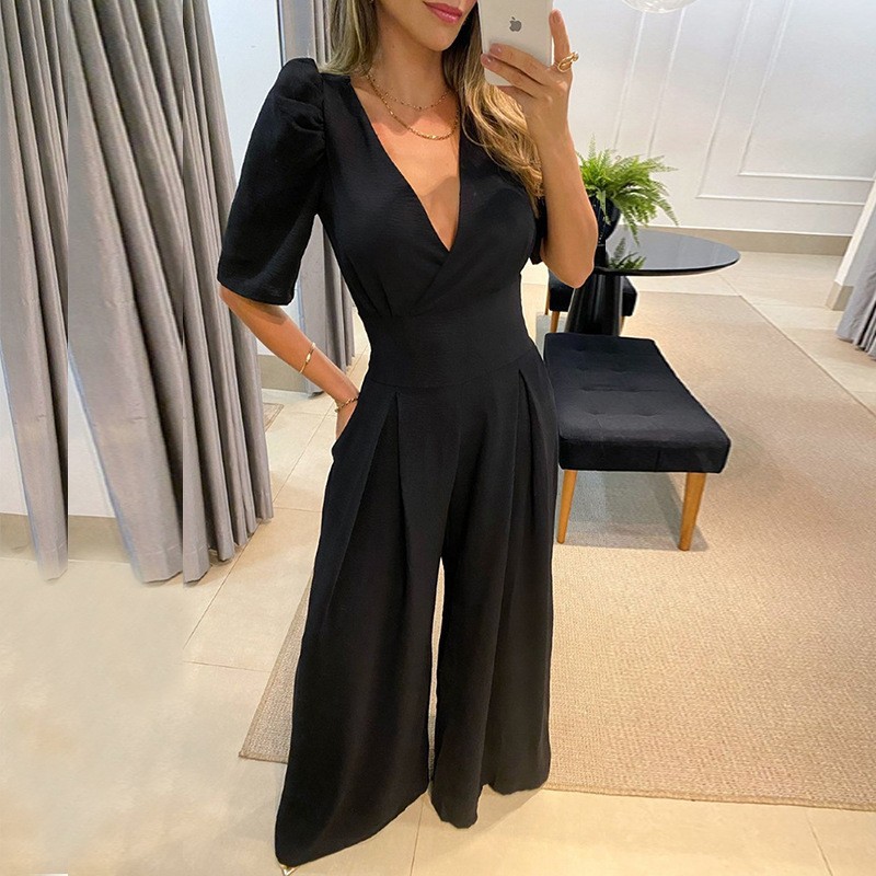 Women Elegant Long Jumpsuit Overalls Fashion Sexy Sheer Mesh Embroidery Summer Bodysuits Chiffon Party Women's Romper designer bag