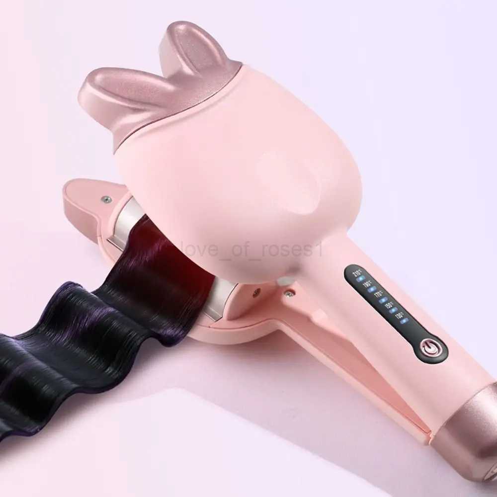 Rabbit Ears Electric Curling Iron No Hair Damage Straight Curly Hair Dual Use Hair Style Design Tool Bouffant Hair PermM240709