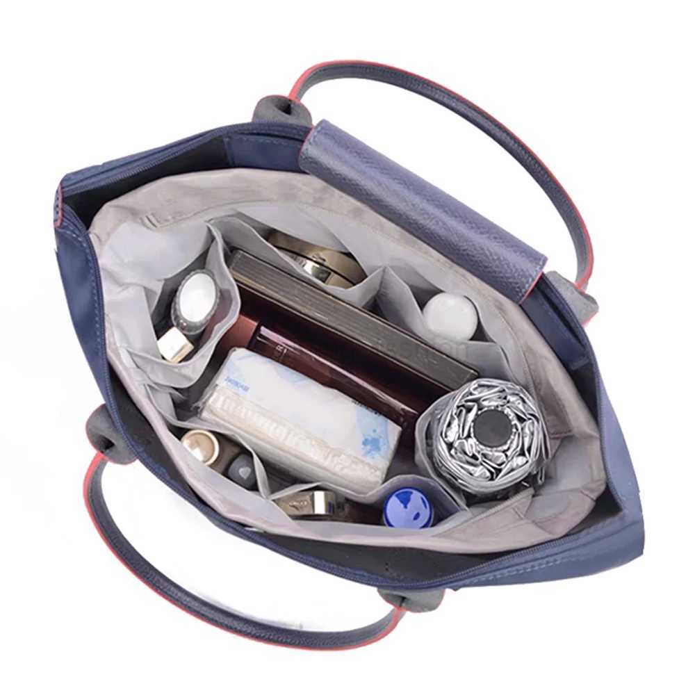 Nylon Inner Bag Women Handbag Organizer Womens Tote Bag Large Capacity Organizer Insert Cosmetic Bag Waterproof Makeup BagCL240708