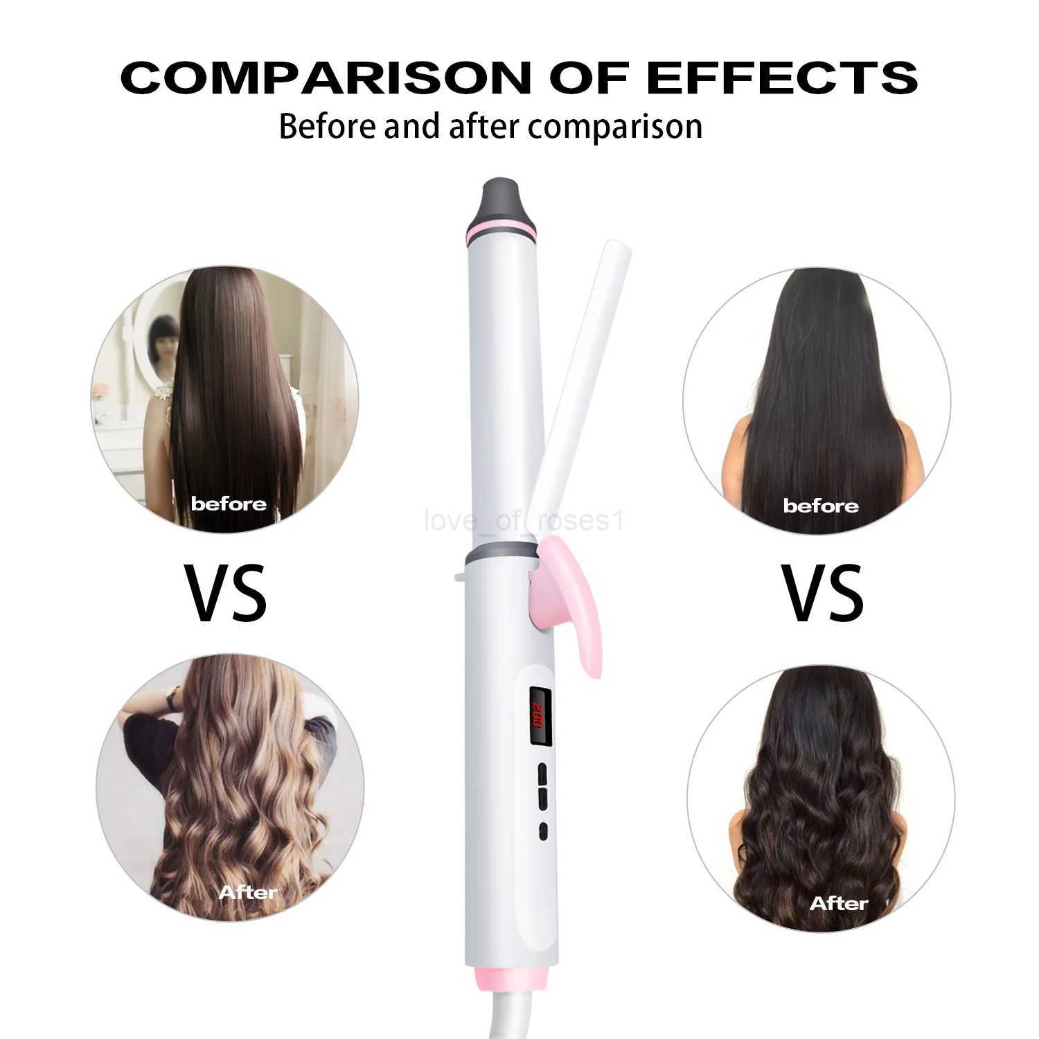 professional 1 inch curling iron Hair waver Flower Cone Ceramic curling wand roller beauty Salon Hair CurlersM240709