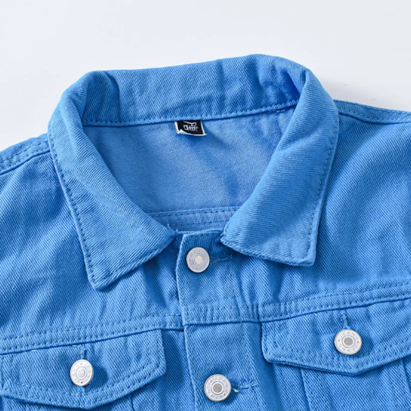 Men Blue Denim Vest Y2K Fancy Color Slim Fit Waistcoat Casual Sleeveless Tank Top 240704