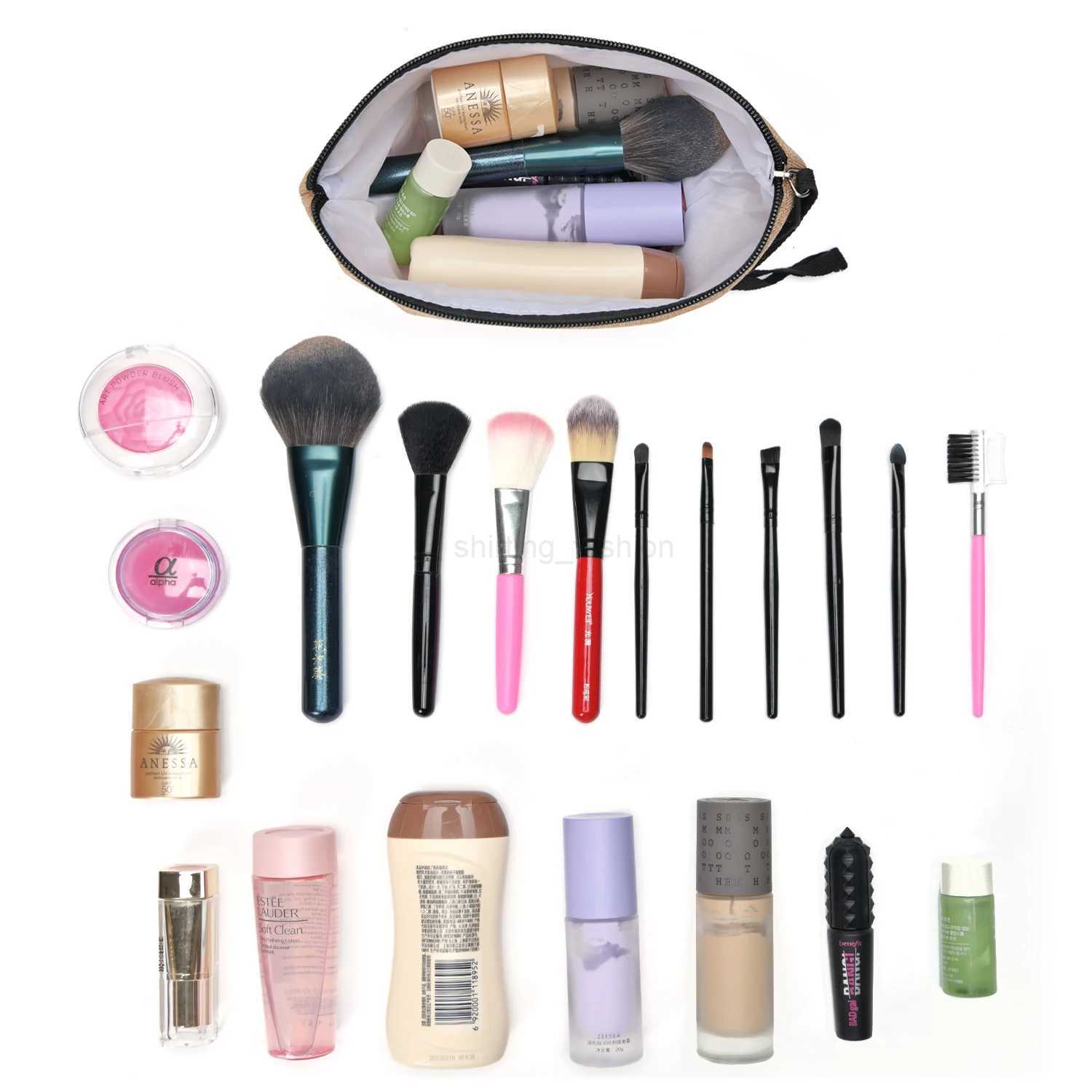 Custom Name Flower Letter Cosmetic Bag Bachelorette Party Neceser Makeup Bags Zipper Pouch Toiletry Organizer Bridesmaid GiftsCL240708