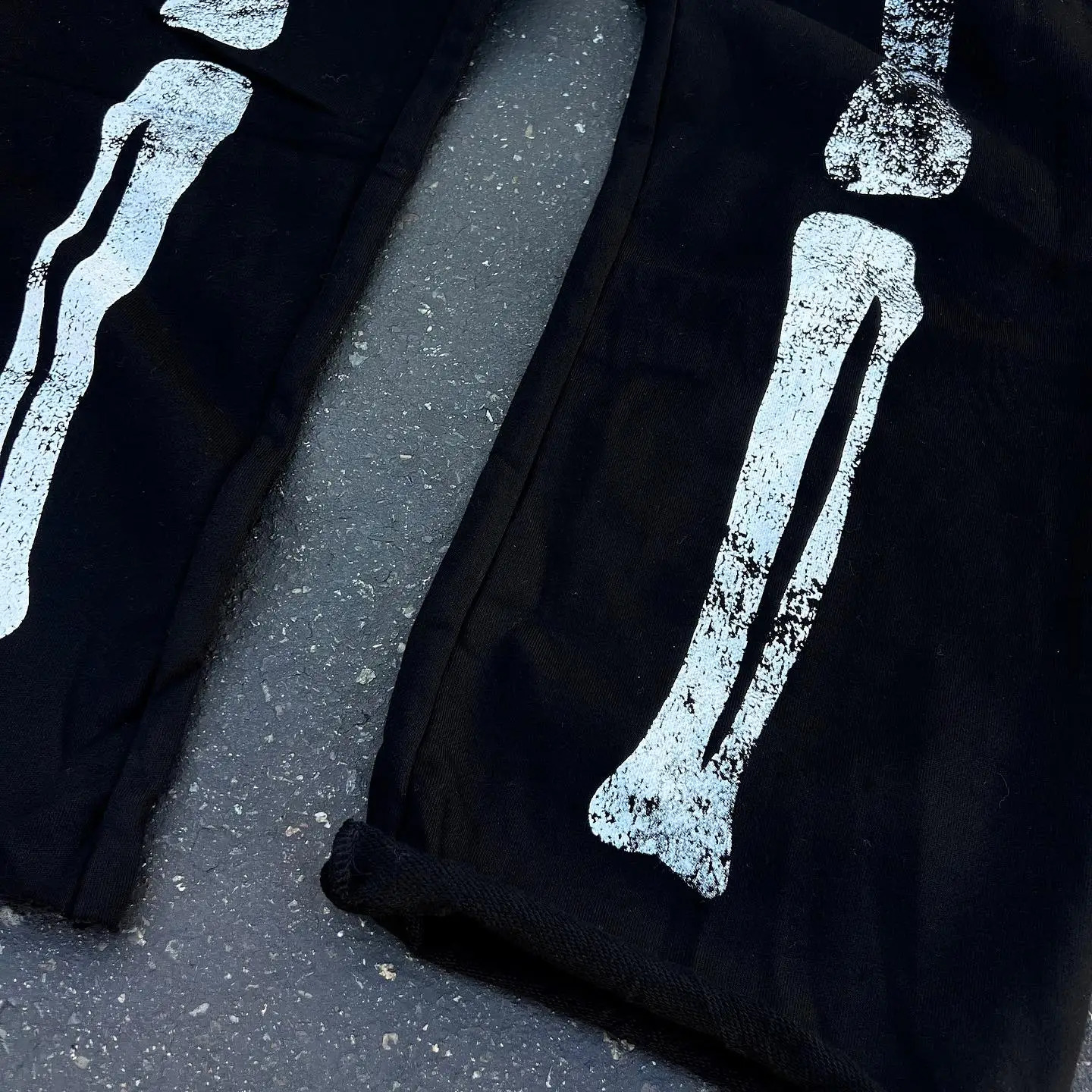 Y2K Sweatpants Men Women Harajuku Retro Skull Graphic Print Sweatpants High Waist Casual Cotton Baggy Pants Streetwear Trousers 240708