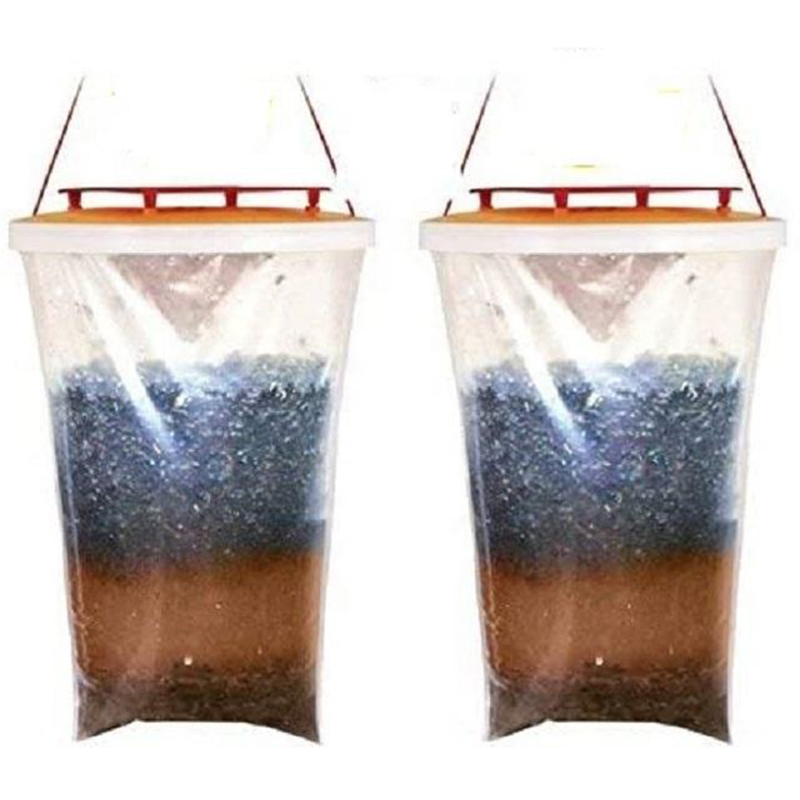LNDF Garden Outdoor Farm Disposable Hanging Bait Fly Control Bags Flying Insect Catcher Trap Insect Control Flies Killer