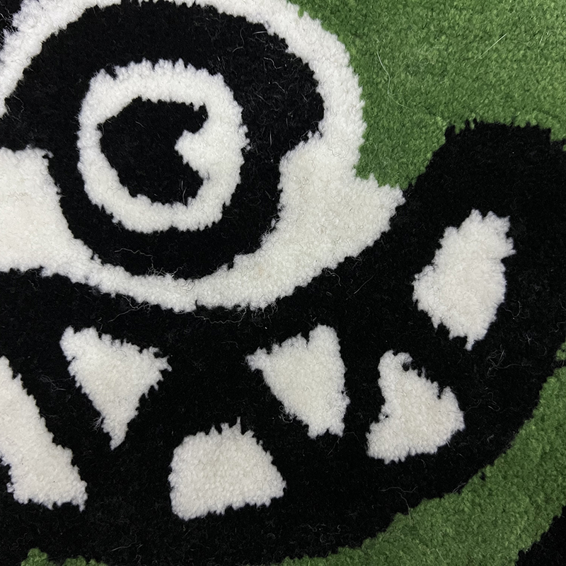 Home Furnishings Artistic Carpet BBC Running Dog Shape Rug Hypebeast Collection Parlor Bedroom Playroom Handtufted Trending Floor Mat Supplier
