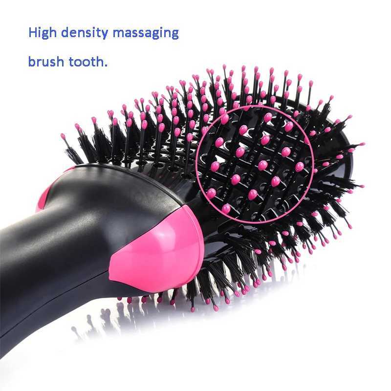 One-Step Hair Blow Tangle Dryer Multifunction Electric Curling Straightening Comb Anti-Static Hot Air Brush DropshippingM240709
