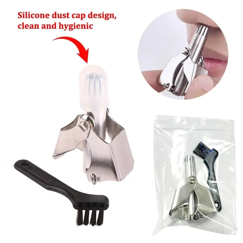 Women Sale Nose Trimmer for Men Stainless Steel Manual Trimmer for Nose Vibrissa Razor Shaver Washable Portable Nose Ear Hair 240708