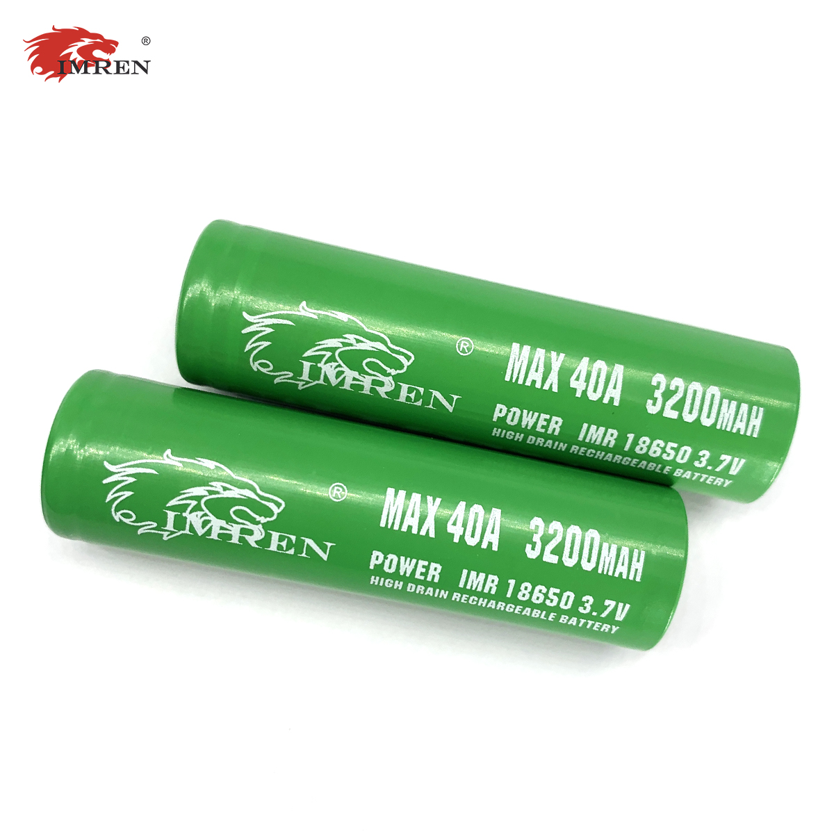 IMREN Wholesale 18650 Battery 3200mAh 40A Rechargeable Li-ion Cell Flat Top for LED Flashlight Digital Camera Lithium Batteries