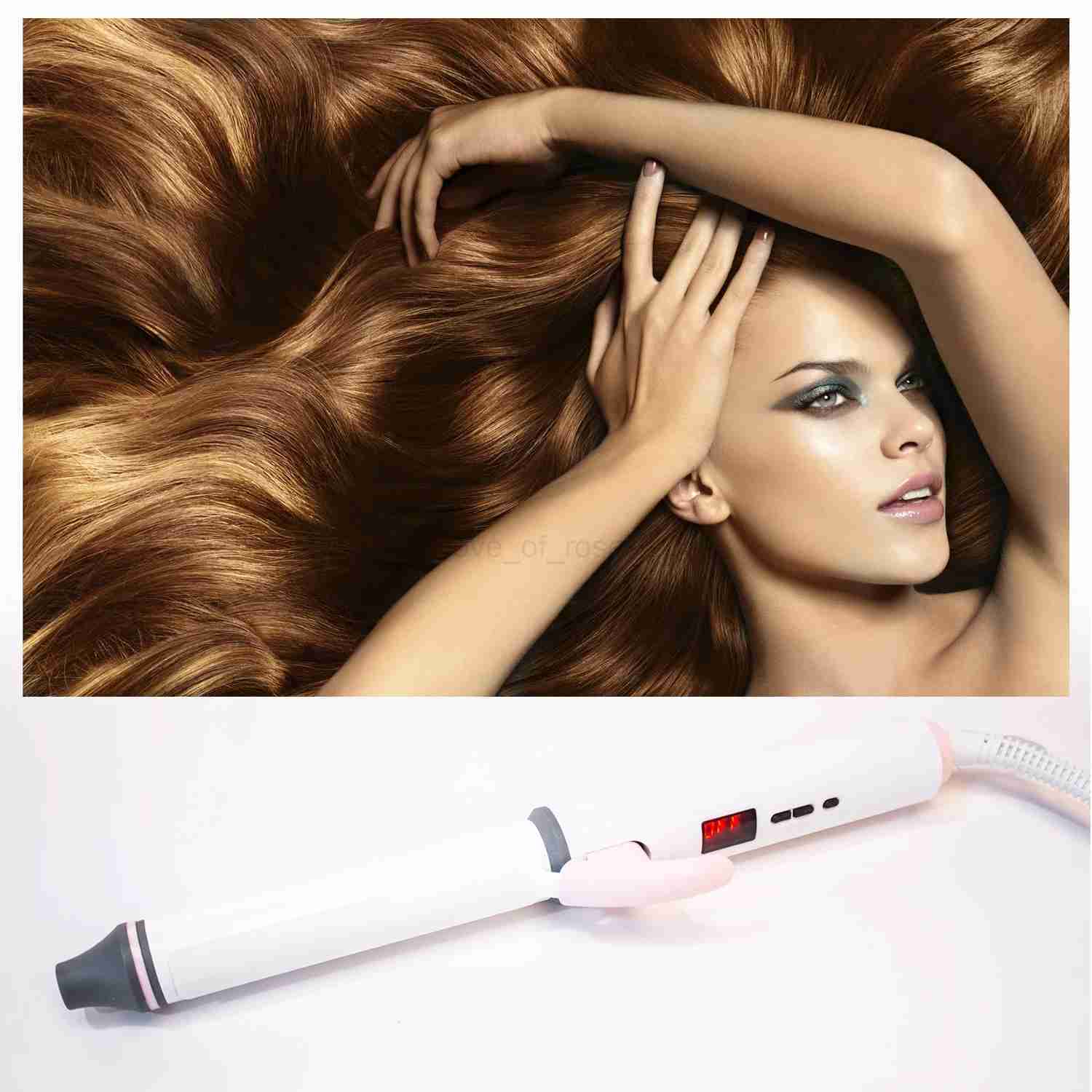 professional 1 inch curling iron Hair waver Flower Cone Ceramic curling wand roller beauty Salon Hair CurlersM240709