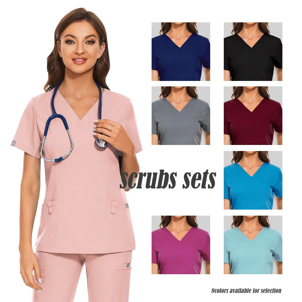 Wholesale Price Uniforms Unisex Scrubs Women Jogger Set Hospital Accessories Uniform Spa Pet Store Pharmacy Work Clothes 240704