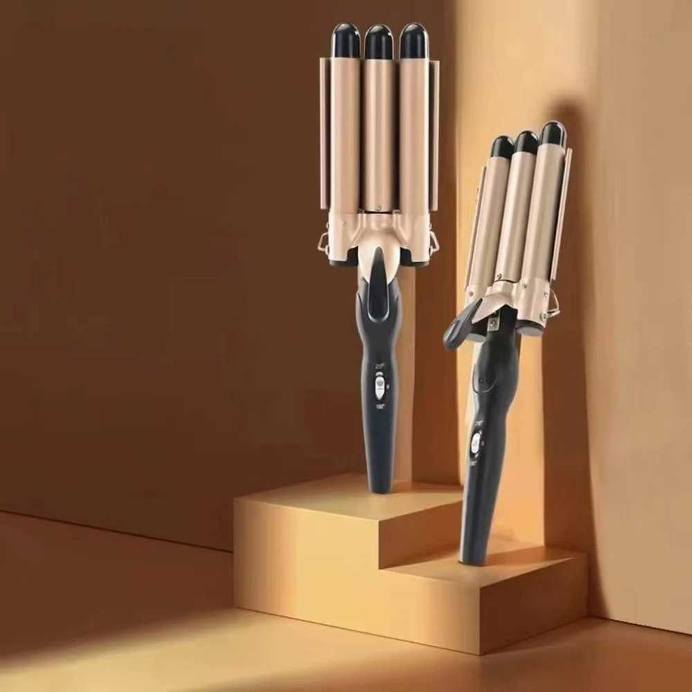 New Arrival Electric curling iron three tube curling iron water ripple hair stylist hair design tool 22mm/25mm hair styling tool Z241022