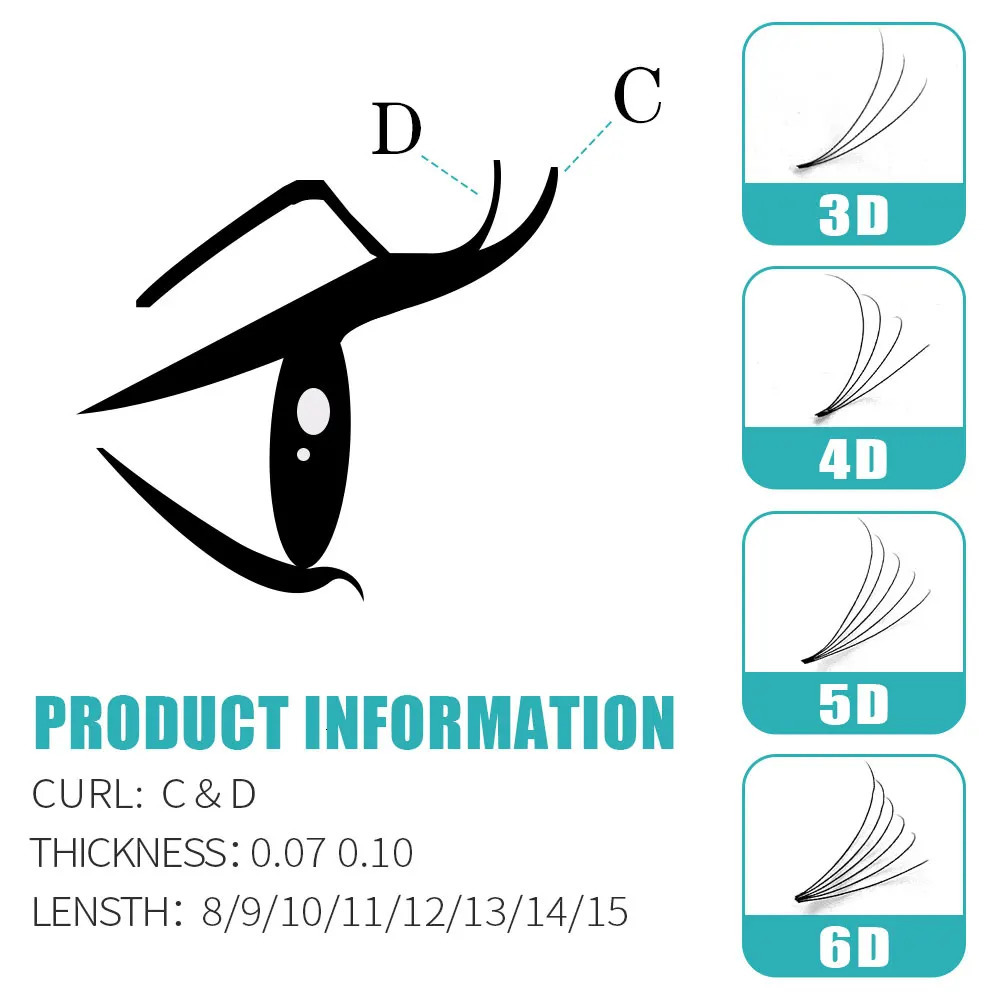 Lakanaku 320 Fans Premade Volume Fans 3D 4D 5D 6D Soft Cashmere Matte Eyelashes Large Capacity Cilios Individual Lash Extension 240709