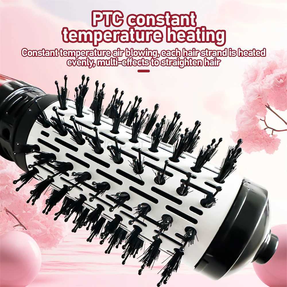 Straightener Curling Brush Rotating Electric Hair Dryer Styling Hot Air Constant Temperature Heating Negative Ion Styler CombM240709