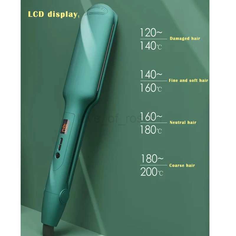 Professional LCD Hair Curler Adjustment Temperature Hair Curl Irons Curling Wand Roller Flat Iron Hair Styling ToolsZ240709