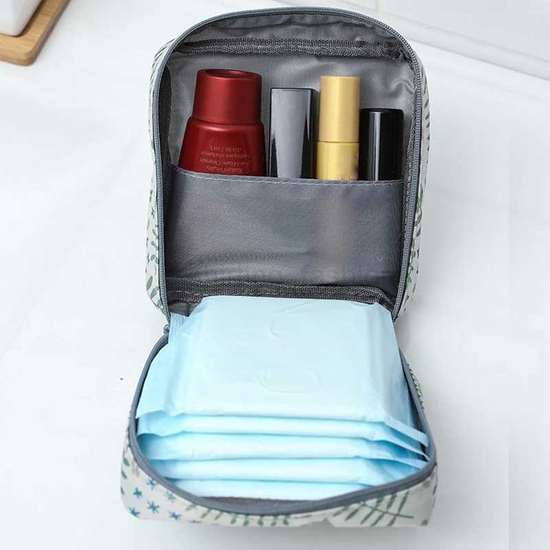 Kawaii Cosmetic Bags Organizer Women Tampon Napkin Sanitary Pad Pouch Storage Bag Ladies Girls Beauty Makeup Bag Holder CaseCL240708