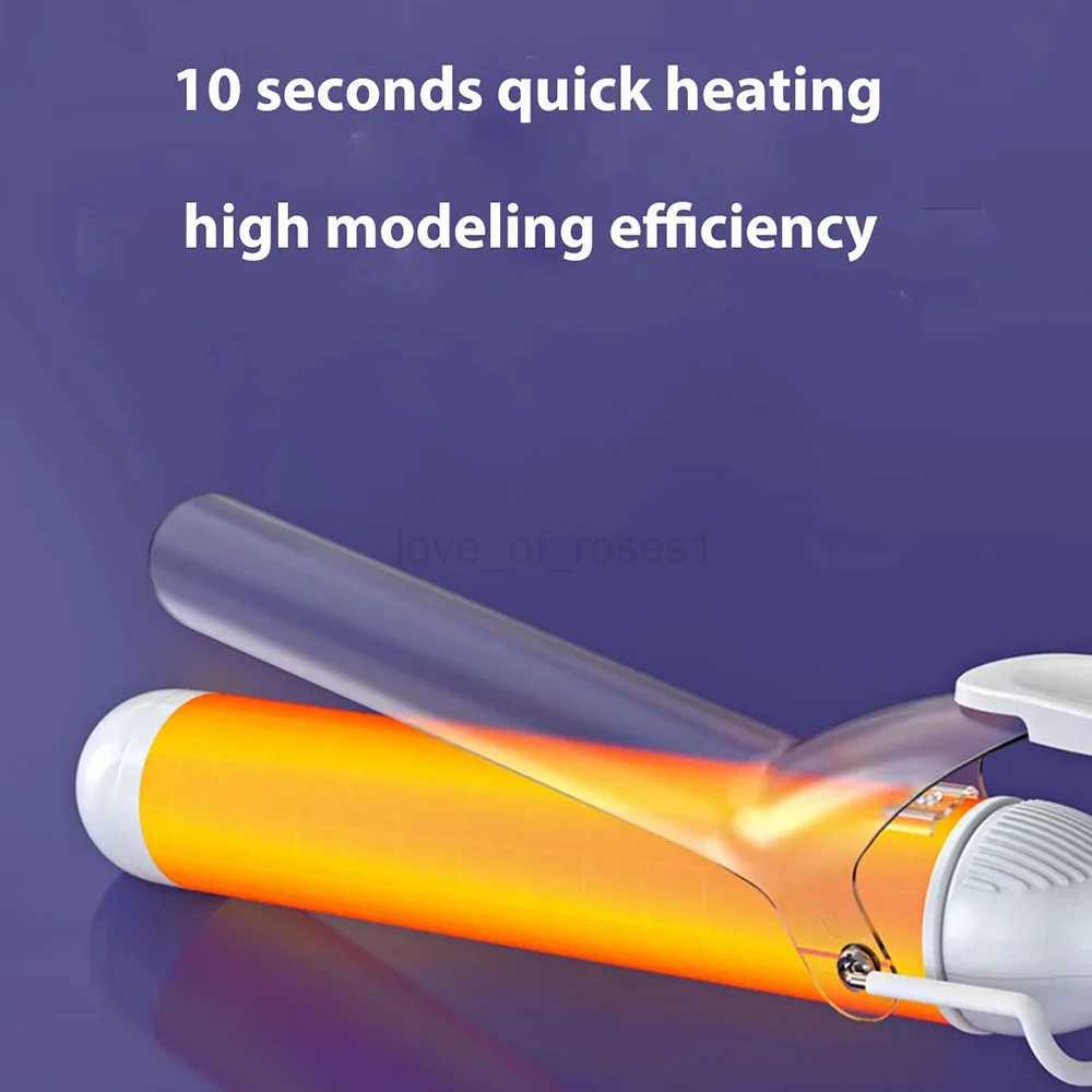 40MM Curling Iron with Tourmaline Ceramic Coating Hair Curler Wand Anti-scalding Insulated Tip Salon Curly Waver Maker GiftsM240709