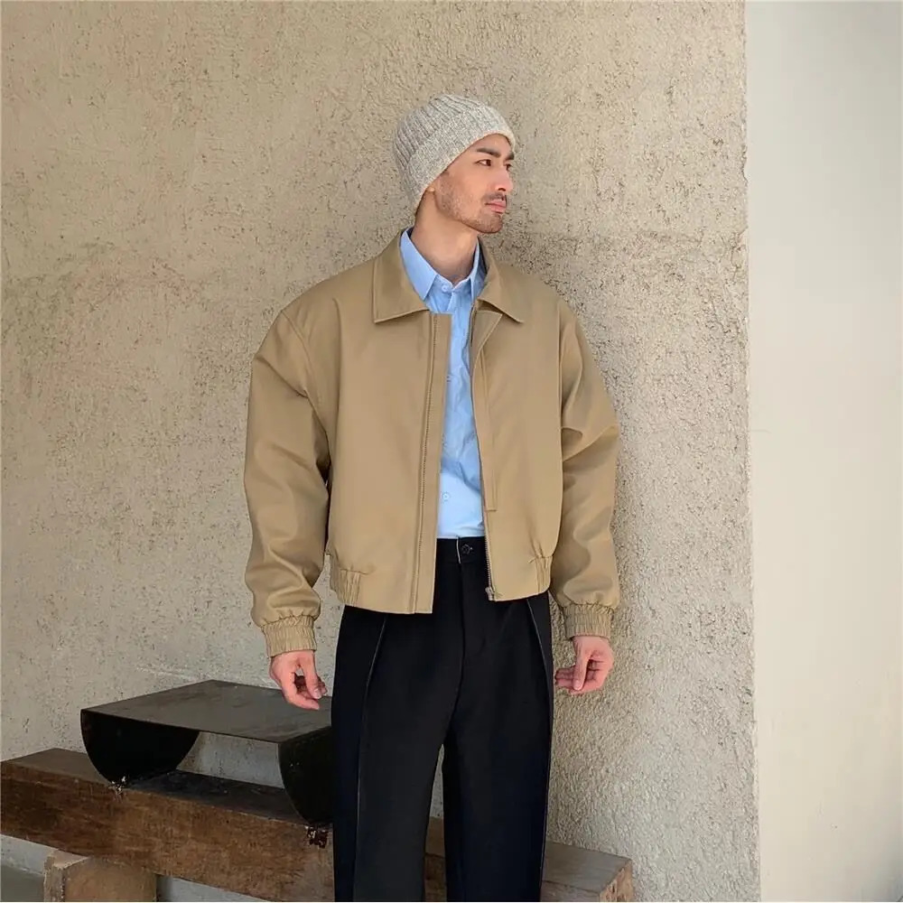 Submachine Y2K Short Men Jackets Allure Mature Male Handsome Autumn Spring Coat Casual Streetwear Cargo England Style Jackets 240703