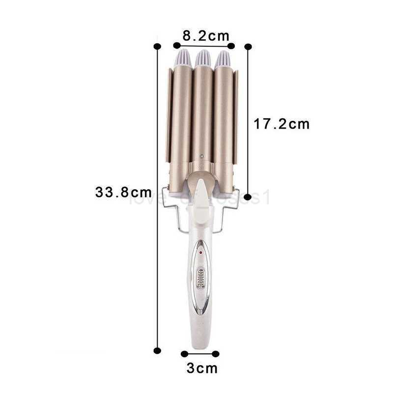 Corrugation Curling Iron Triple Curling Iron Ceramic Styler Professional Hairdressing Tool Hair Straightener Electric Hair StyleM240709