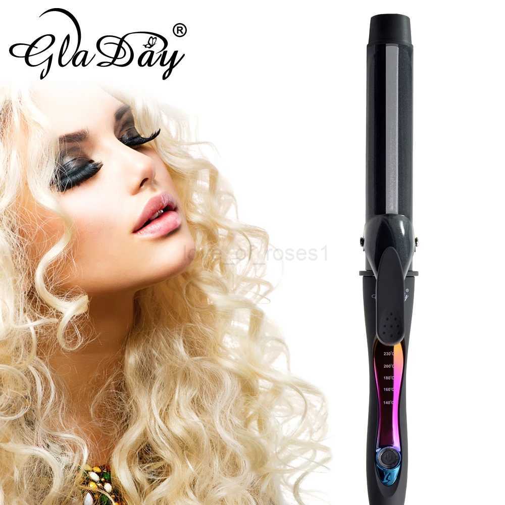 New Arrival Professional Ceramic Hair Curler LED Curling Iron 32 MM Curling Wand Roller Fashion Styling ToolsM240709
