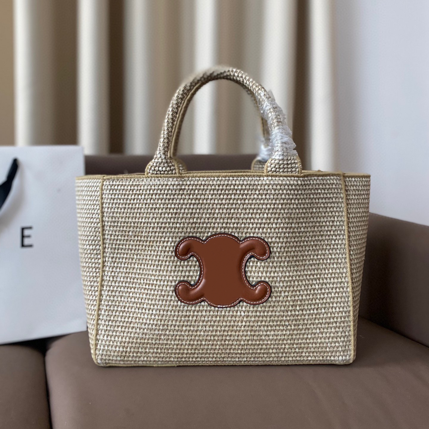 5A High Quality Women's Handbag Grass Woven Beach Tote Mommy Bag Designer Style