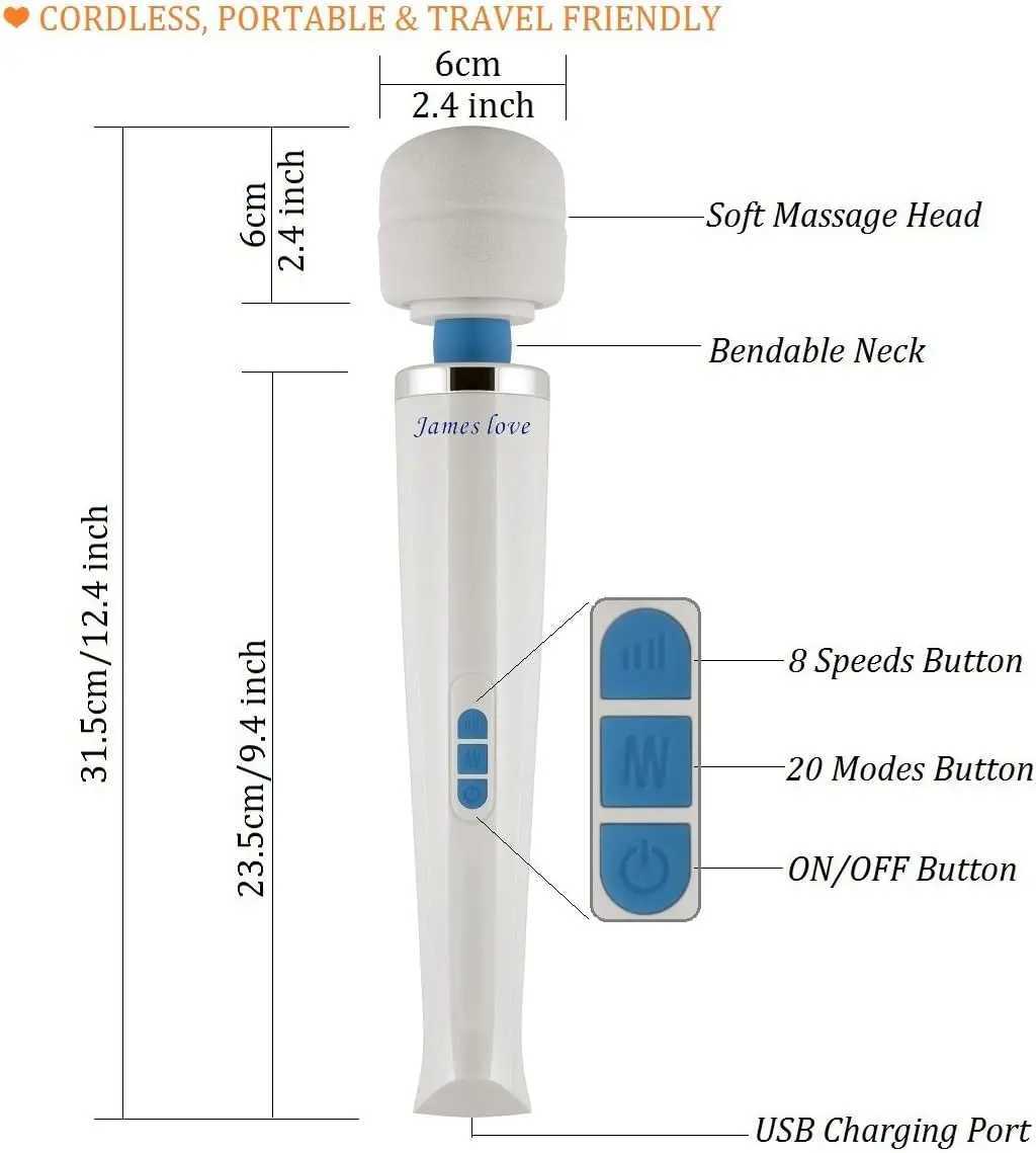 Hita Love Magic massage wand massage stick Muscle depth massager for men womenXJ250218