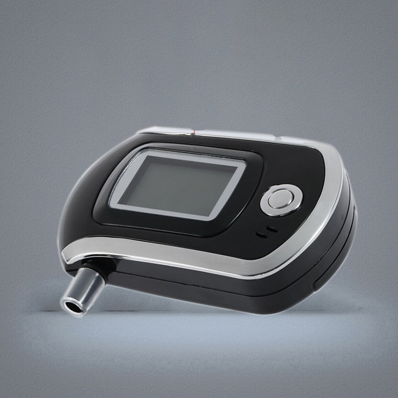 Professional Digital Breath Alcohol Tester Breathalyzer Dispaly with 11 Mouthpieces AT6000 LCD Display DFDF