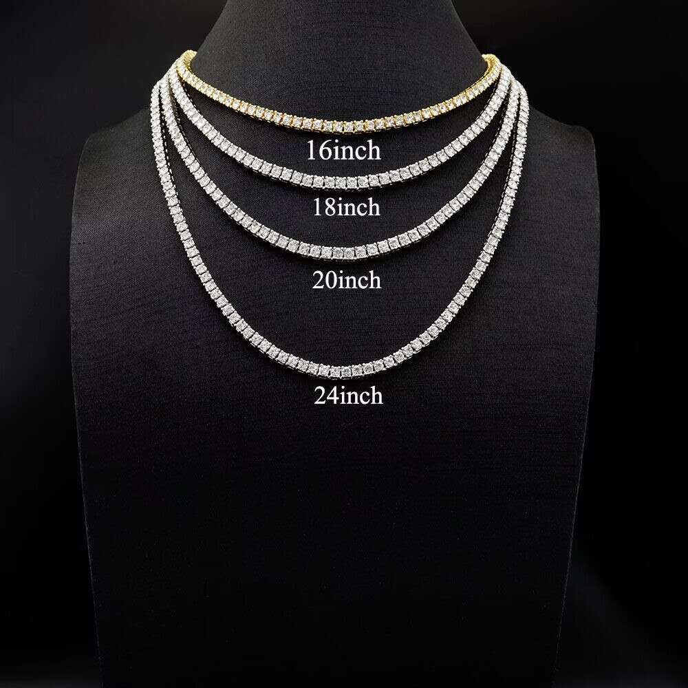 Tennis Necklace Bracelet Pass Diamond Tester Iced Out Bling Moissanite Hip Hop Jewelry 925 Silver Chain