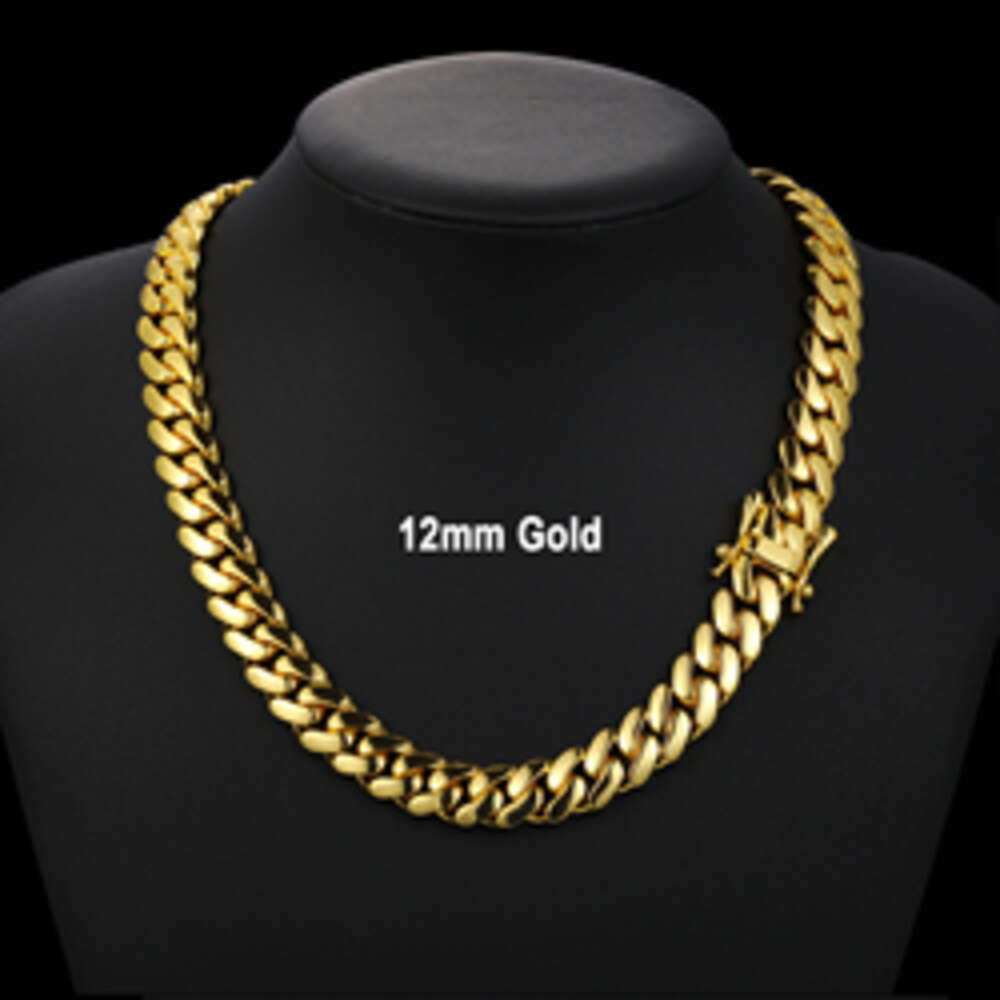 10-22mm Heavy Miami k Chain Wholesale Cubana 10k 14k Gold Custom Hip Hop Jewelry Chunky Cuban Necklace for Men