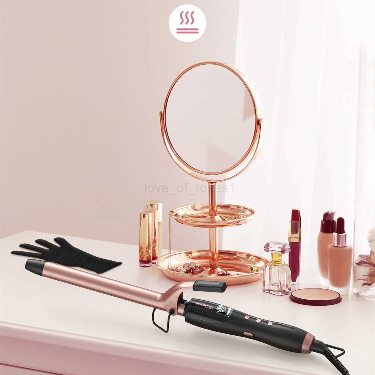 KIPOZI Professional Multifunctional Curling Iron Hair Instant Heating 60Min Auto Off Safety Tool With LCD Digital DisplayM240709