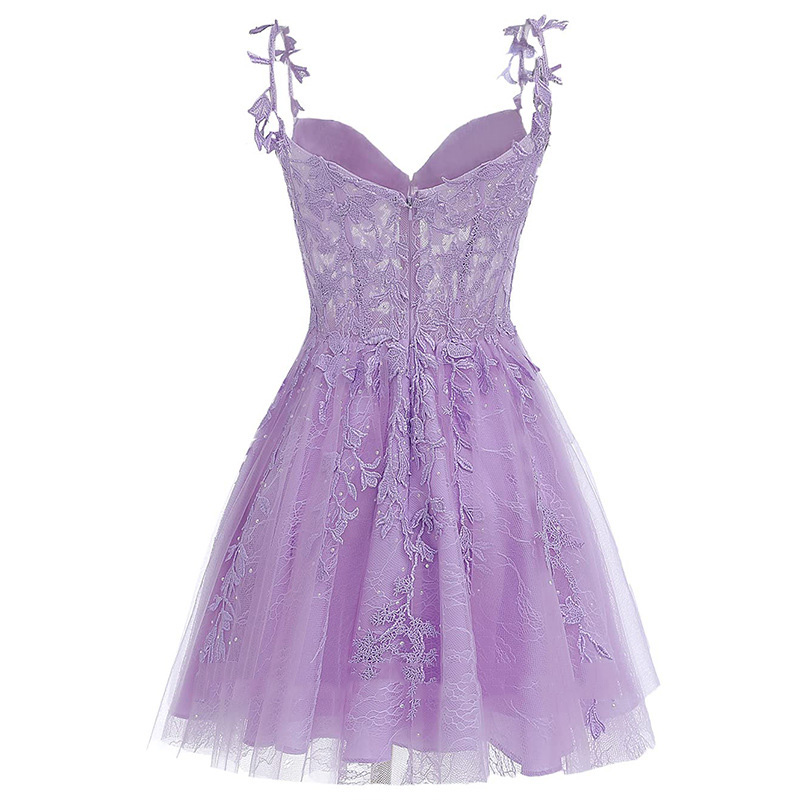 Bright Green Purple Fuia Spaghetti Short Homecoming tail Dress Events Party Gown prom dress Special Ocn Dresses Plus Size Sleeveless