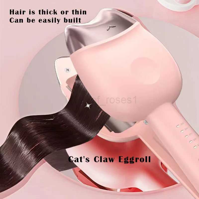 32mm Hair Curler Ceramic Curling Iron Big Wave Deep Wavy Splint Rolls Electric Fast Automatic Hair Plate Styling ToolsZ240709