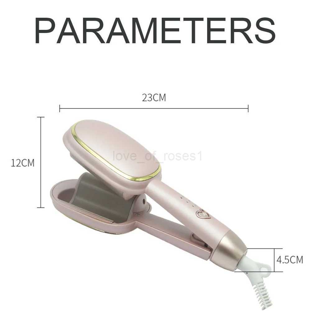 2 Barrels Roll Portable Professional Ceramic Tourmaline Hair Roller Curling Iron Curl Deep Waver Curler Perm Splint StylerM240709
