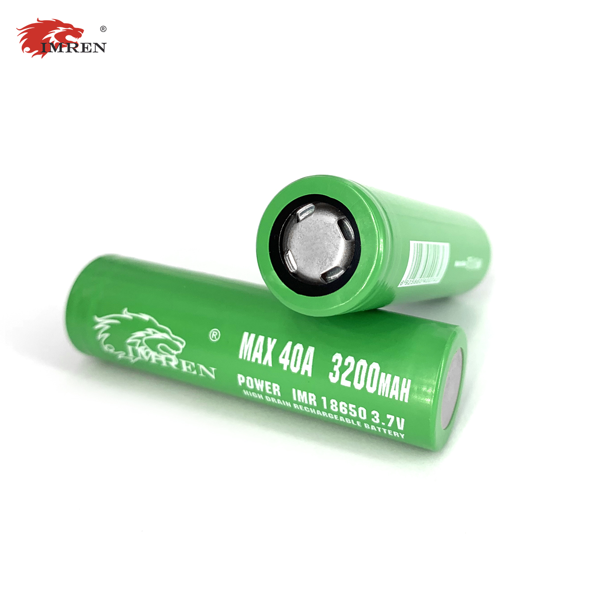 IMREN Wholesale 18650 Battery 3200mAh 40A Rechargeable Li-ion Cell Flat Top for LED Flashlight Digital Camera Lithium Batteries
