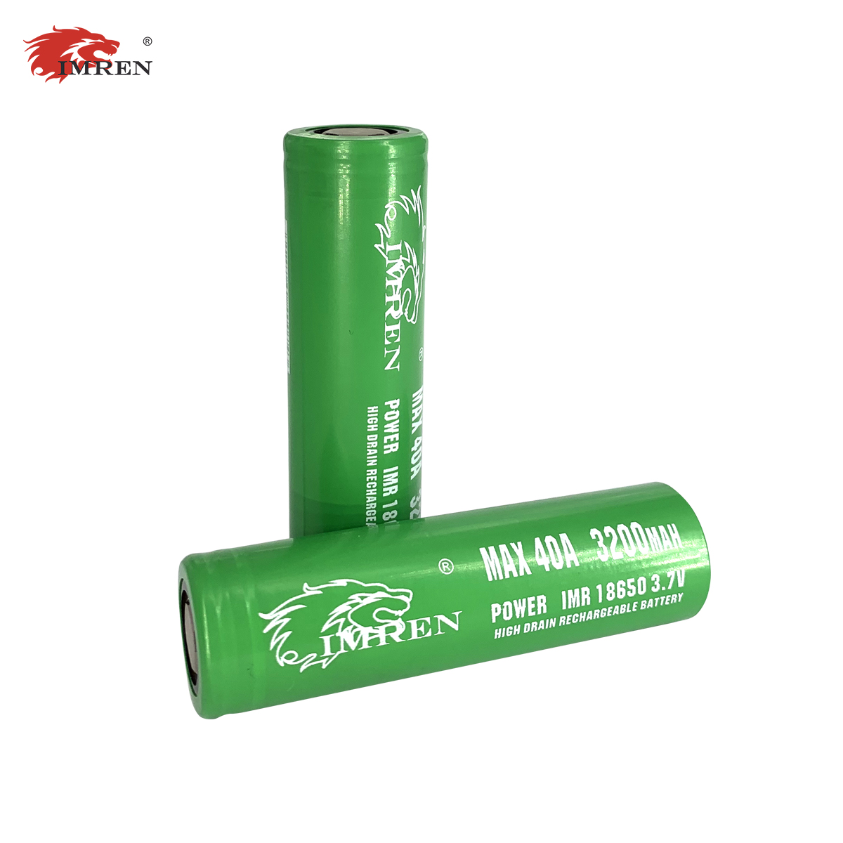 IMREN Wholesale 18650 Battery 3200mAh 40A Rechargeable Li-ion Cell Flat Top for LED Flashlight Digital Camera Lithium Batteries
